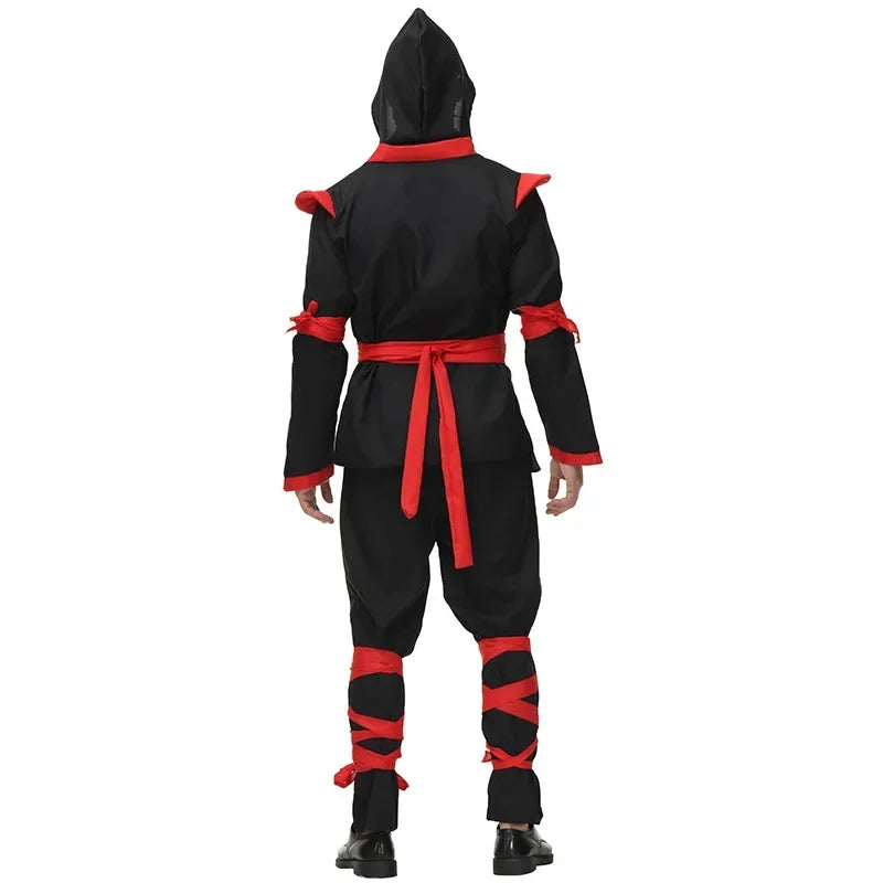 Halloween Costumes Men Women Ninja Costume Couples Anime Warrior Cosplay Carnival Party Fancy Dress Up for Adult