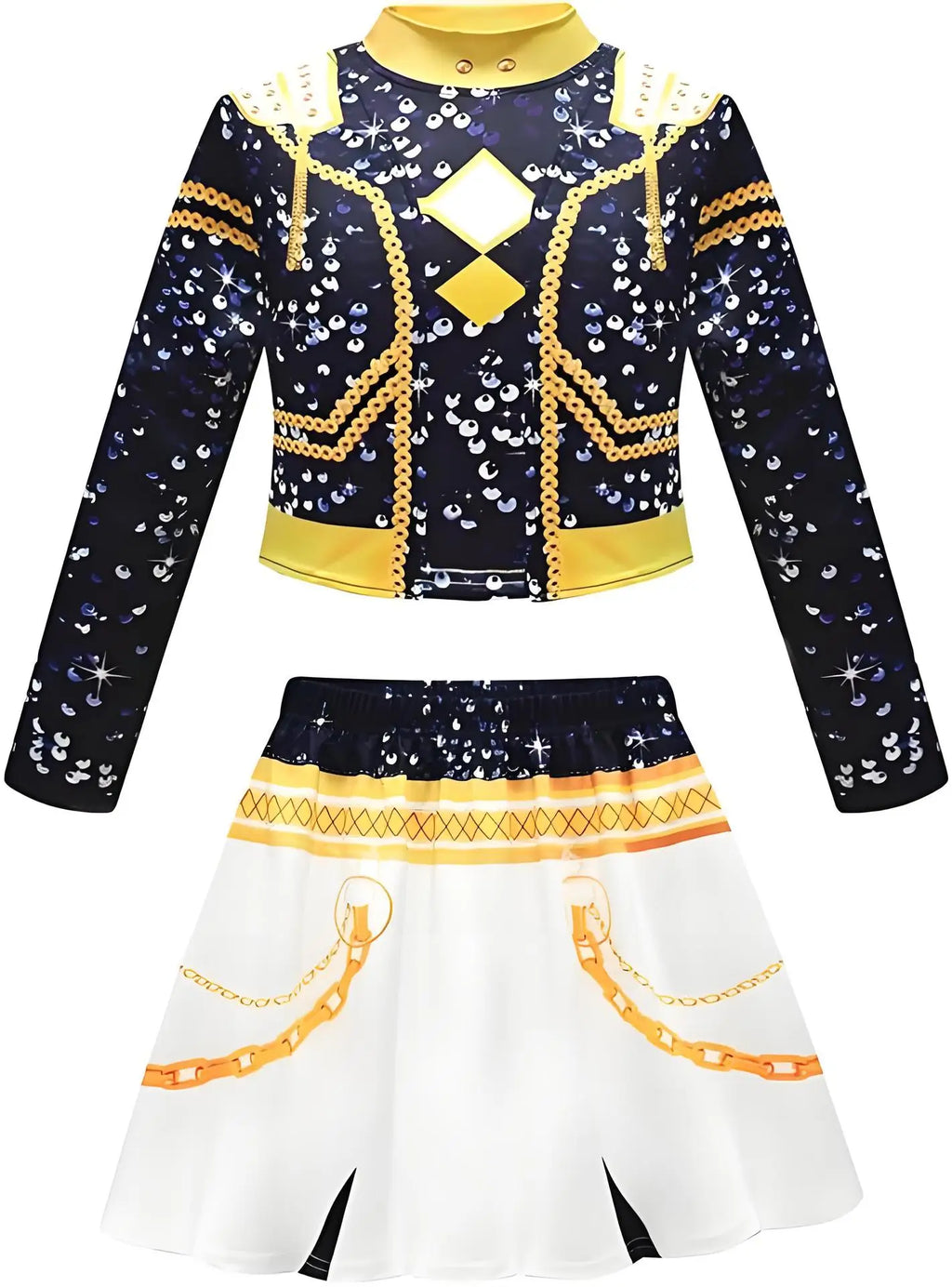 2025 KPop Demon Hunters Cosplay Rumi Zoey Mira Costume Wig Women Black Golden Cool Suit Halloween Party Role Playing Outfit