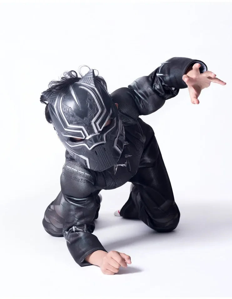 2024 new high quality Halloween party Black Panther Civil War Cosplay Costume Cosplay Suit  Superhero Costume for kids