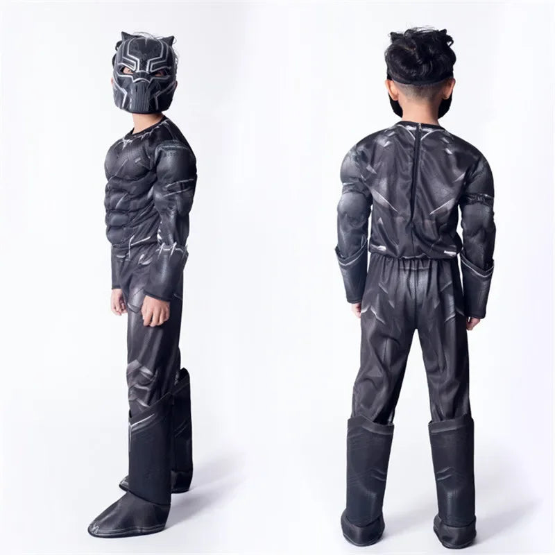 2024 new high quality Halloween party Black Panther Civil War Cosplay Costume Cosplay Suit  Superhero Costume for kids