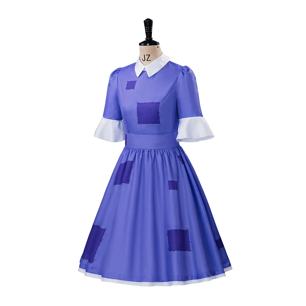 Cartoon Amazing Ragatha Digital Circus Cosplay Costume For Adult Women Girls Dress Headband Outfits Halloween Carnival Suit cos