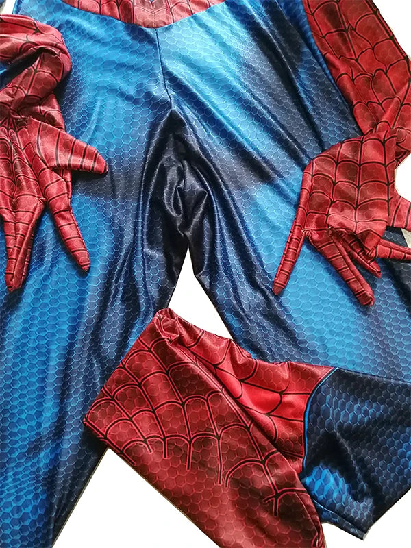 Classic Spiderman Cosplay Costume Adults Kids Zentai Suit Halloween Superhero Bodysuit Man Boys