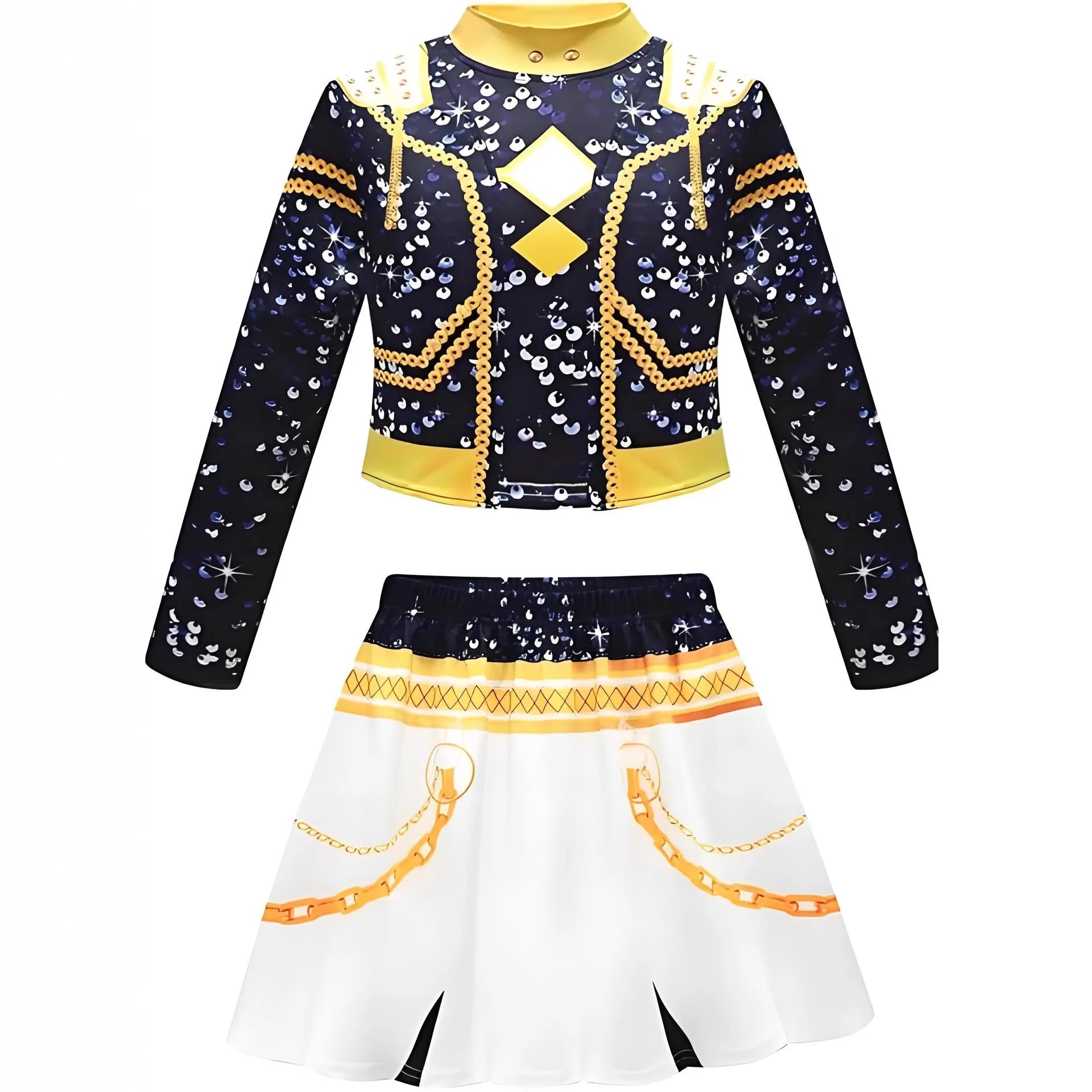 2025 KPop Demon Hunters Cosplay Rumi Zoey Mira Costume Wig Women Black Golden Cool Suit Halloween Party Role Playing Outfit