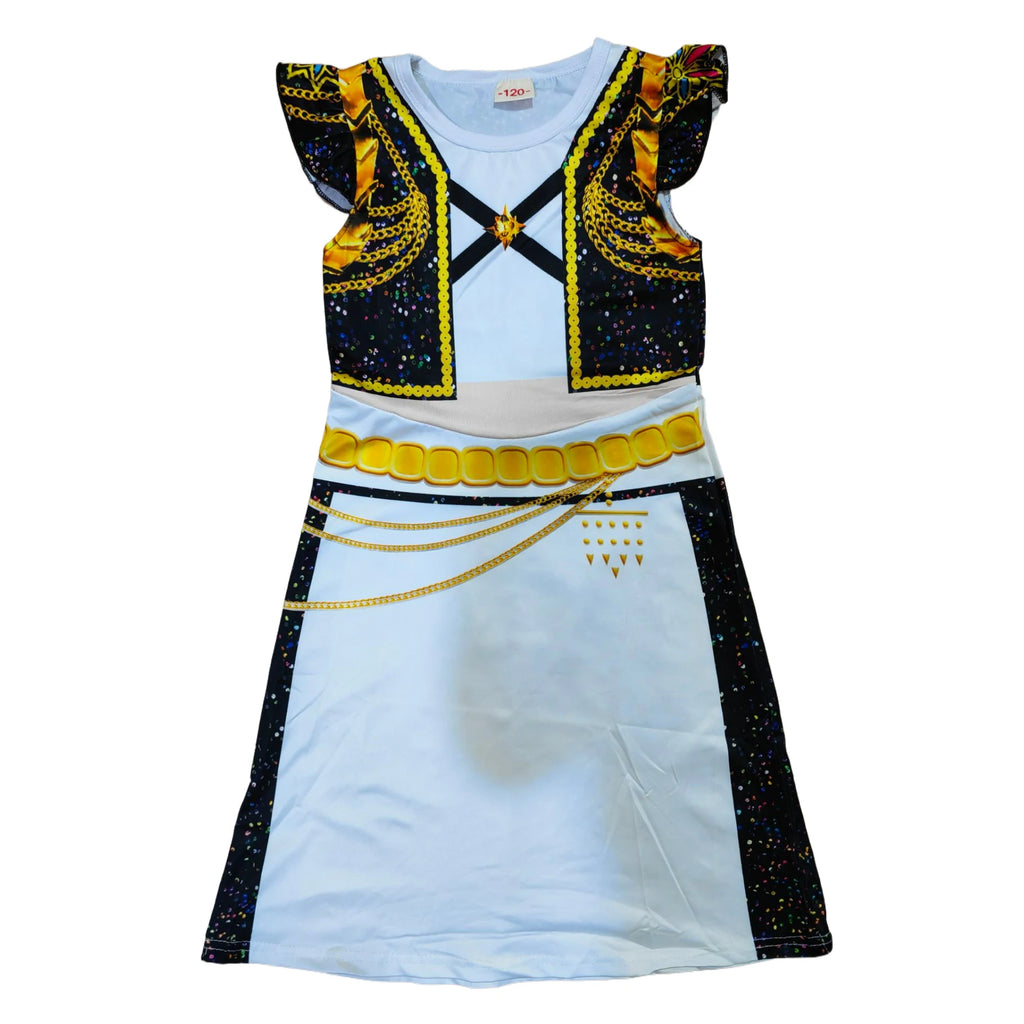 Anime Movie Kpop Rumi Demon Hunter Zoe Dress Up Huntrix Mira Cosplay Flying Sleeve Dress Girls Kids Halloween Party Costume