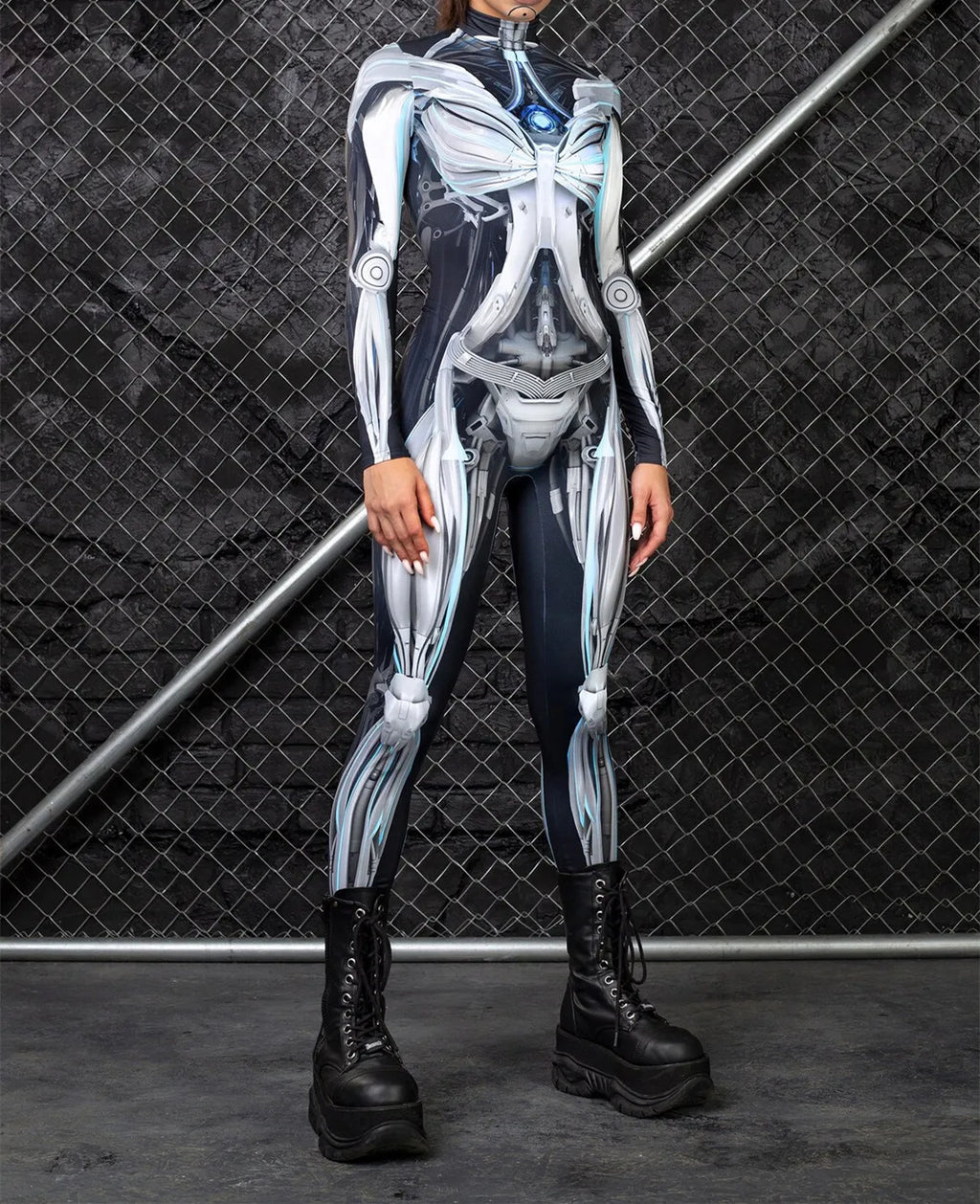 Adult Sexy Women Scary Ghost Skull Bone Costume Rose Skeleton Onesie Printed Bodysuit Devil Jumpsuit Halloween Clothing Zentai