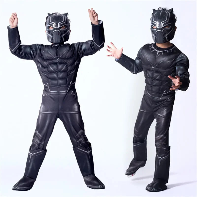 2024 new high quality Halloween party Black Panther Civil War Cosplay Costume Cosplay Suit  Superhero Costume for kids