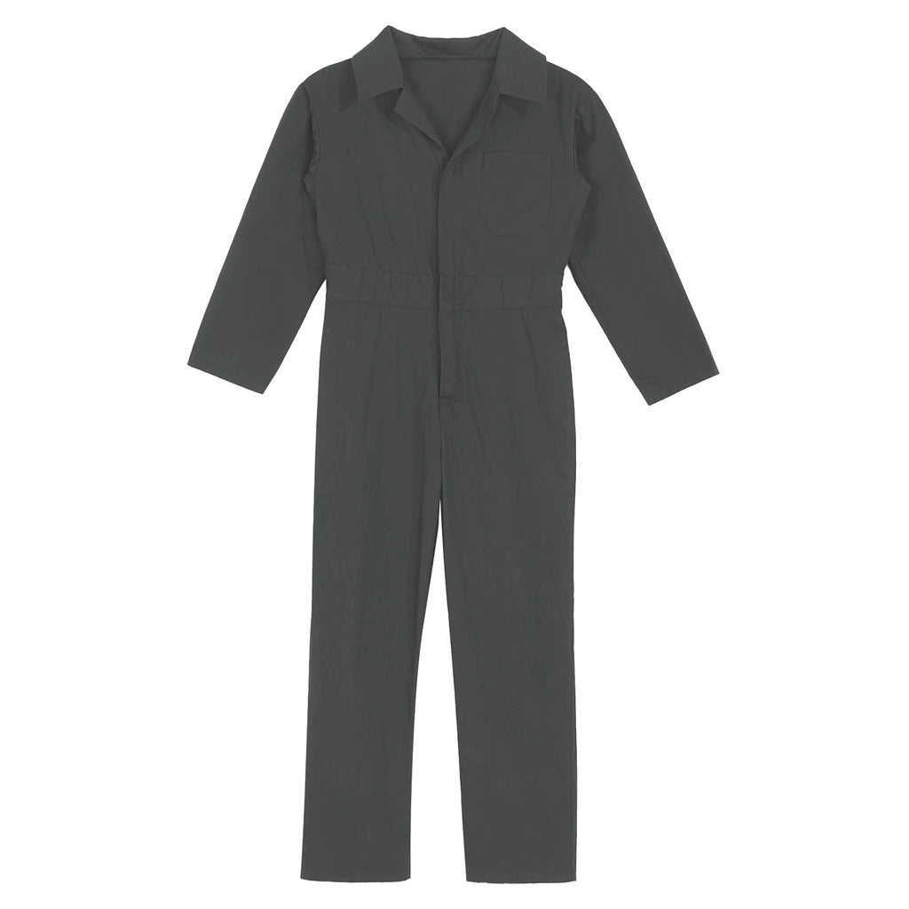 Boys Coverall Costume Mechanic Jumpsuit Flightsuit Boiler Suit Long Sleeve Cargo Overalls for Theme Party halloween Cosplay