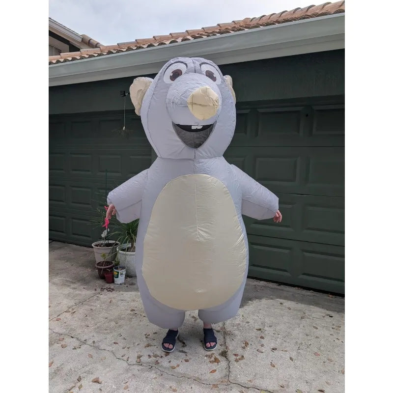 Adult Halloween inflatable costume Dachshund full body inflatable costume suitable for Halloween animal cosplay theme party