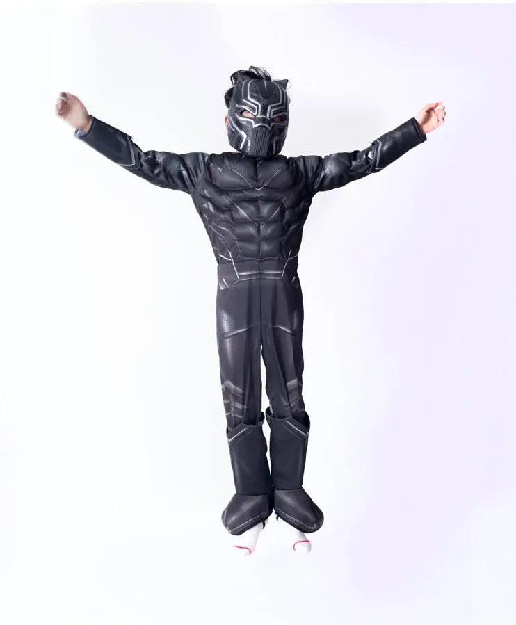 2024 new high quality Halloween party Black Panther Civil War Cosplay Costume Cosplay Suit  Superhero Costume for kids