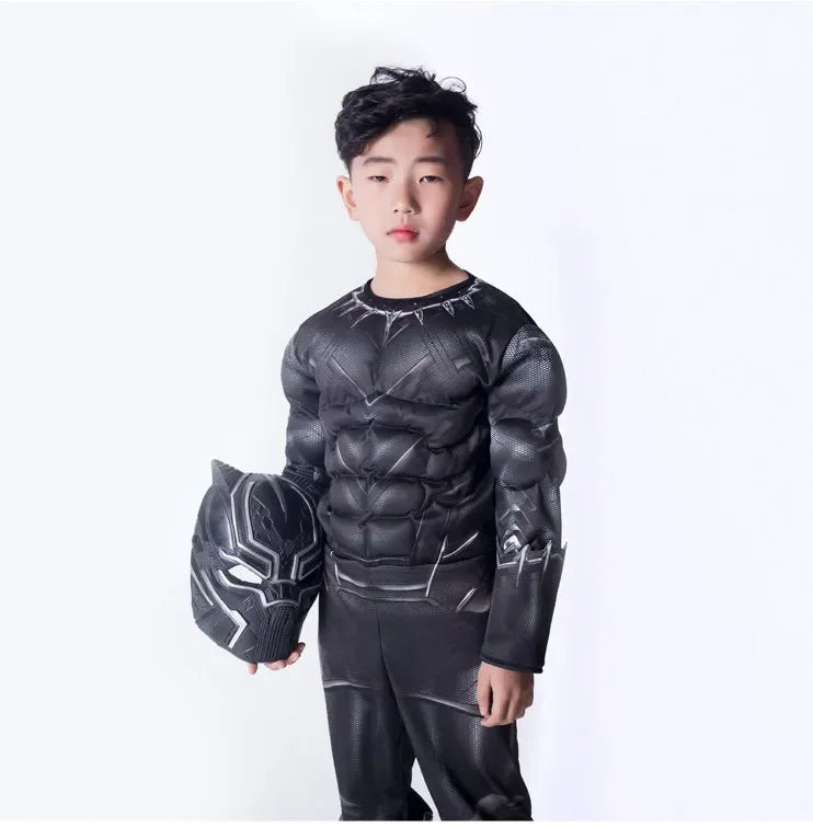 2024 new high quality Halloween party Black Panther Civil War Cosplay Costume Cosplay Suit  Superhero Costume for kids