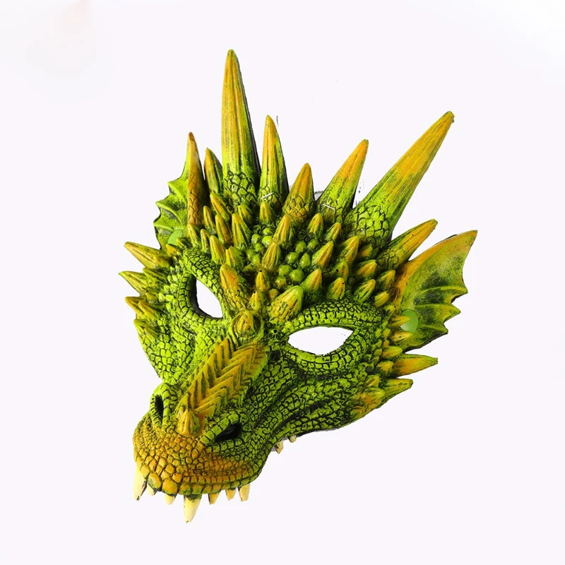 2025 Halloween Dragon Mask PU Foaming 3D Animal Dragon Halloween Carnival Party Cosplay Dragon Scary Mask Monster Mask