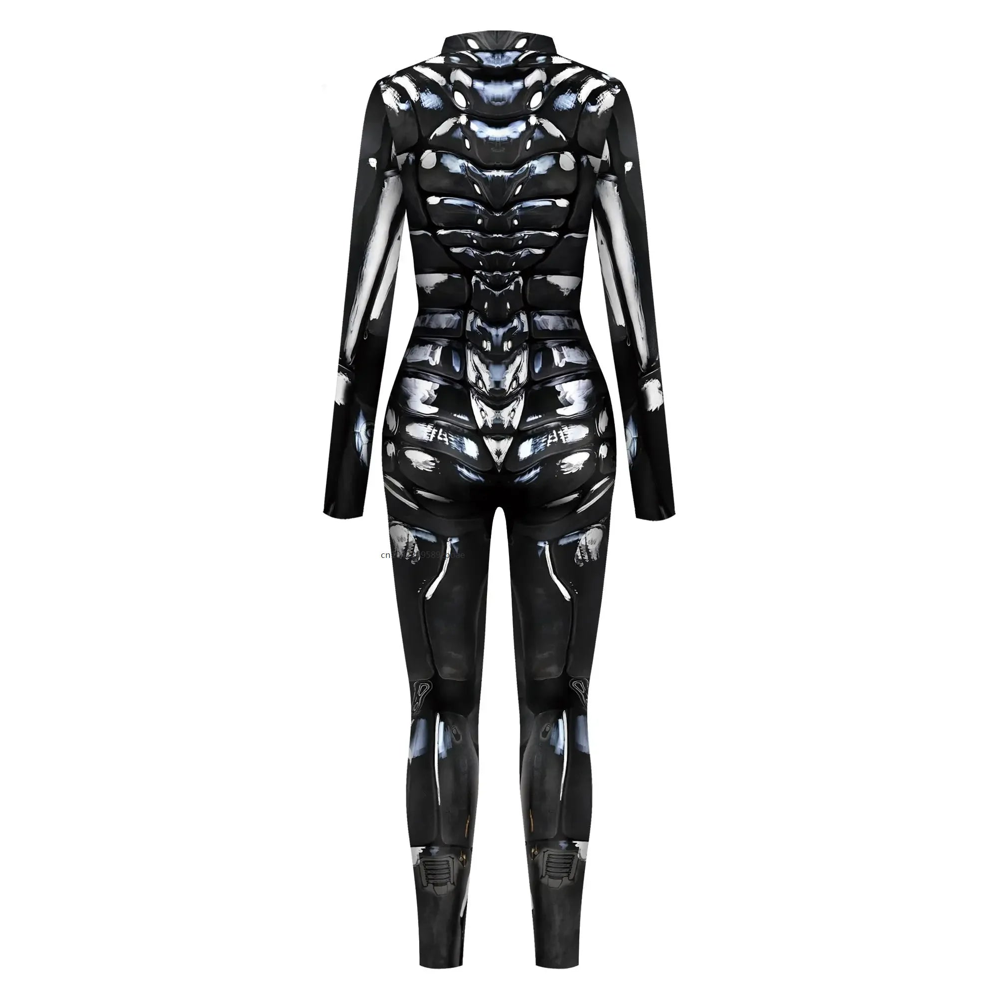 Future Technology Punk Robot Women Jumpsuits Clothing Colorful Texture Printing Zentai Bodysuit Cosplay Costume Halloween Outfit