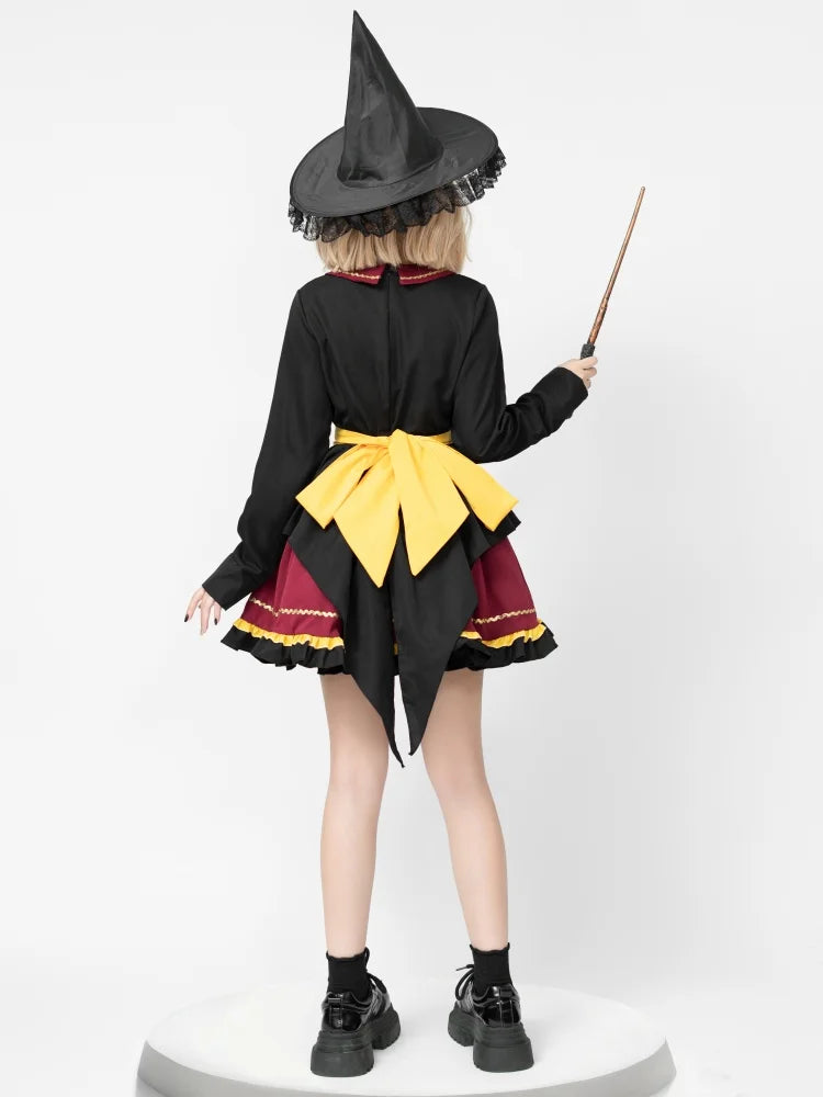 Girls Lolita Princess Dress Movie Magician Role Play Halloween Carnival Party Birthday Dress Stage Role Play Costume New 2025