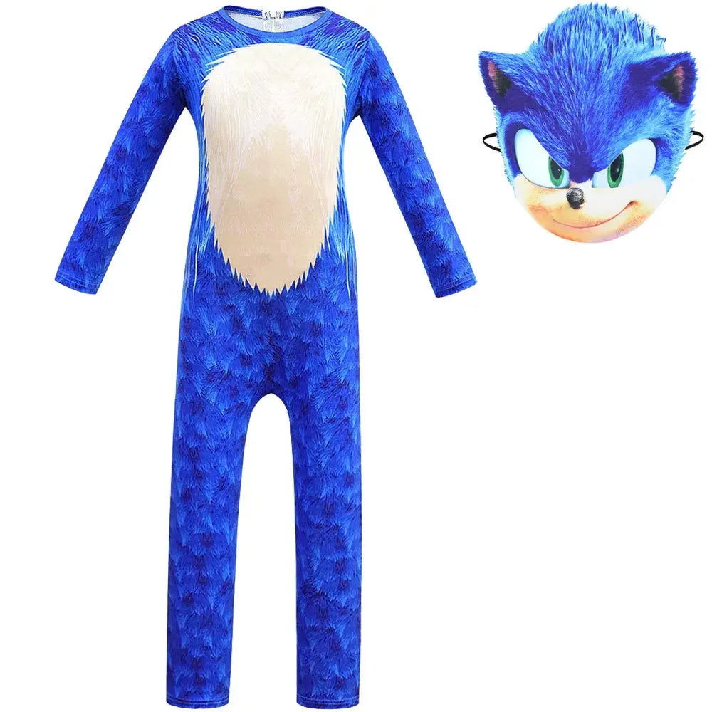 Anime The Sonic Kid Series cosplay characters Halloween cartoon  Children costumes stage performance live Cosplay Costumes