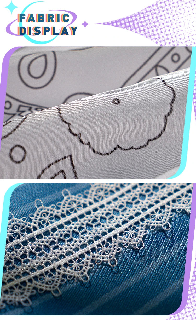 Akiyamaa Mizukii Cosplay Costume Game Cosplay DokiDoki-R Women Cute Blue Lolita Dress Costume Akiyamaa Mizukii Cosplay Christmas