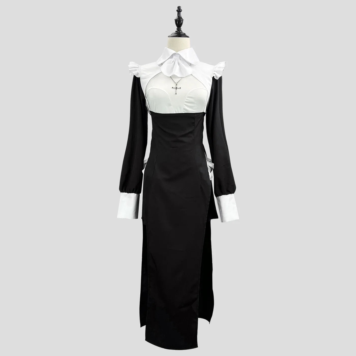 Cosplay Nun Costume Sexy Cross Dressing Nurse Costume Niche Halloween Maid Plus Size Tight Fitting Robe Internet Famous Style