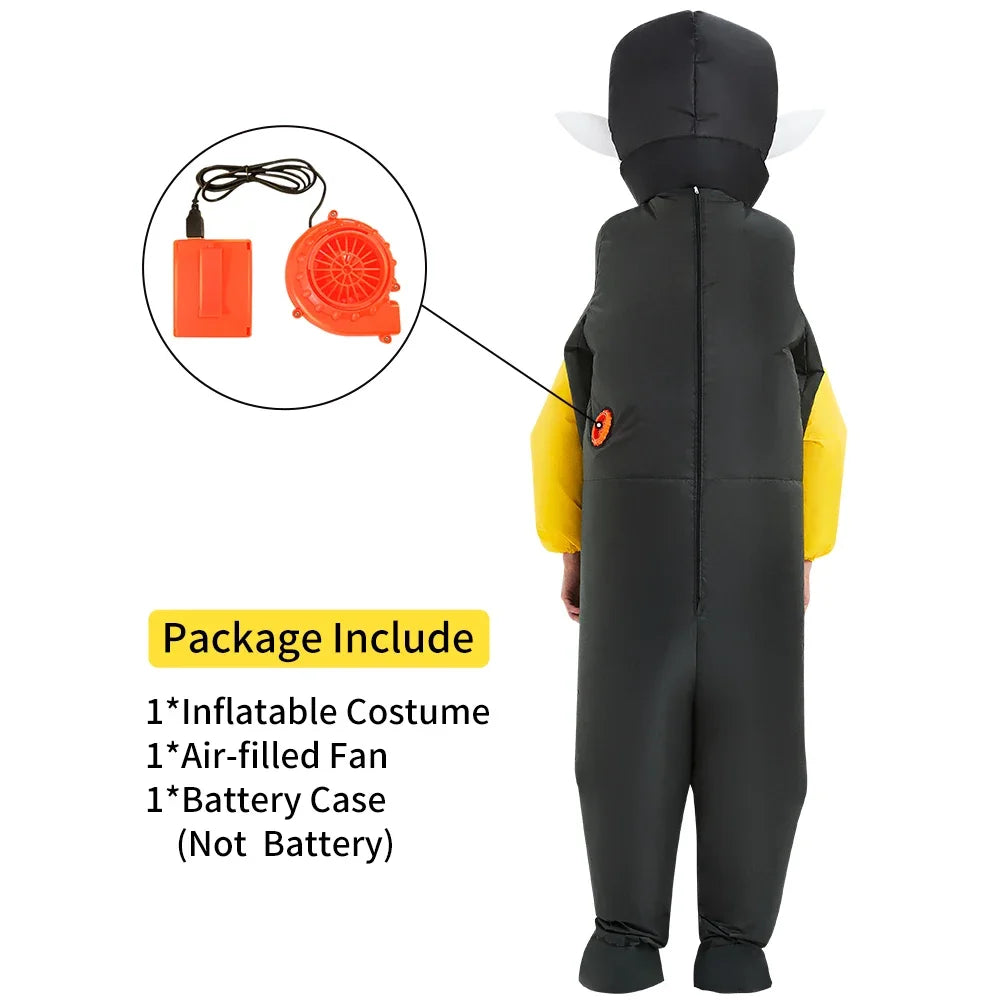 Adult Scary Ghost Evil Witch Inflatable Costume Purim Halloween Anime Cosplay Costumes Role Play Carnival Party Dress Suits