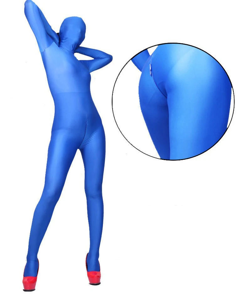 Cosplay Costume Jumpsuit Sexy Adult Woman Disguise Full Body Bodysuit High Elastic Spandex Shapewear Zentai Women Tights Outfits